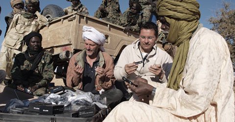 Delivering equipment to the endangered areas of Sudan