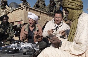 Delivering equipment to the endangered areas of Sudan