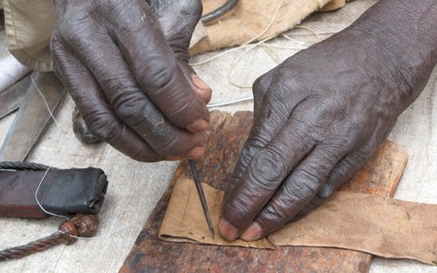 Sudanese amulets and necklaces