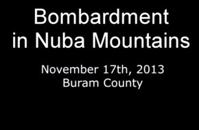 Bombardment in Nuba Mountains